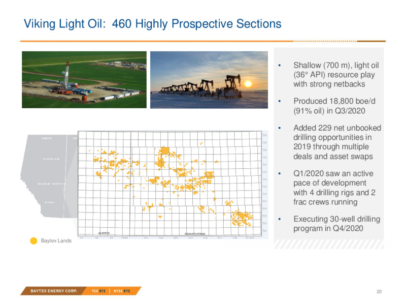 Investor Presentation   January 2021 – Baytex Energy Corp. – slide 17