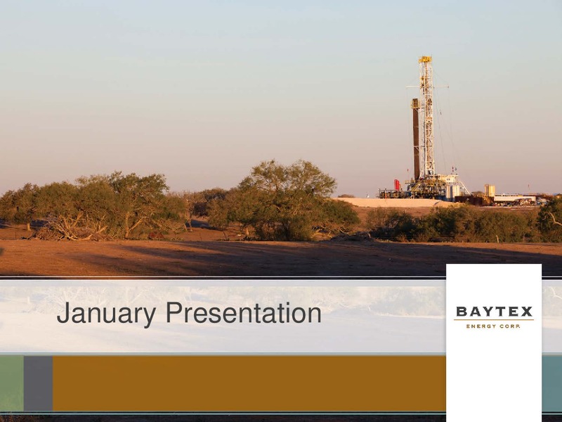 January 2017 Investor Presentation – Baytex Energy Corp. – slide 1