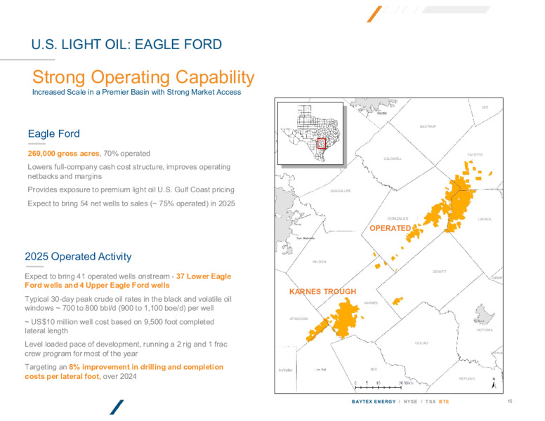 February 2025 Investor Presentation – Baytex Energy Corp. – slide 14