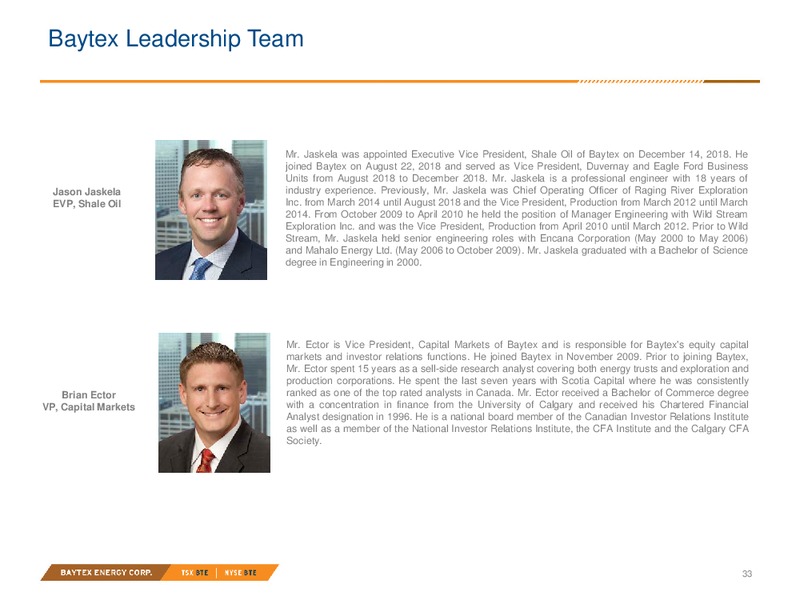 February 2019 Investor Presentation – Baytex Energy Corp. – slide 30