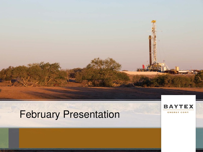 February 2017 Investor Presentation – Baytex Energy Corp. – slide 1