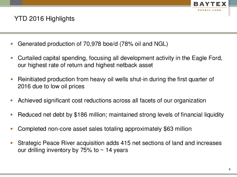 February 2017 Investor Presentation – Baytex Energy Corp. – slide 5