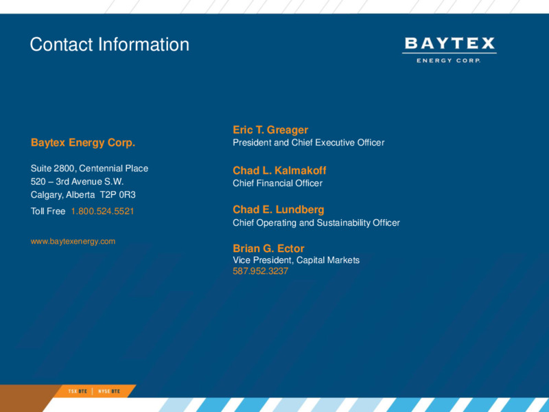 Acquisition of Ranger Oil – Baytex Energy Corp. – slide 23