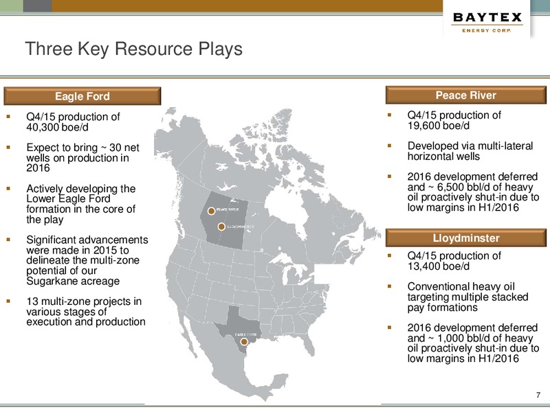 March 2016 Investor Presentation – Baytex Energy Corp. – slide 4