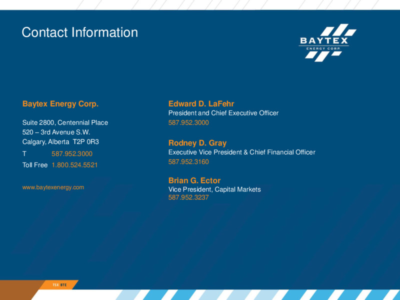 April 2021 Investor Presentation – Baytex Energy Corp. – slide 32