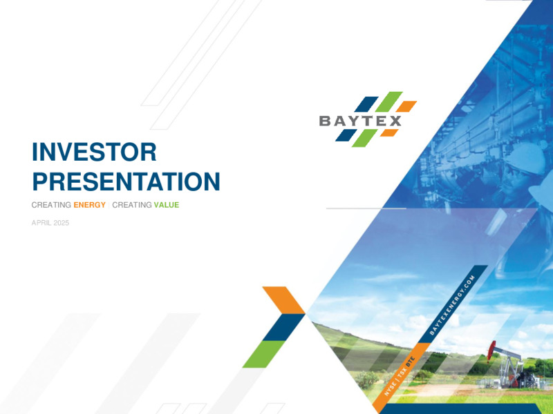 April 2025 Presentation – Baytex Energy Corp. – slide 1