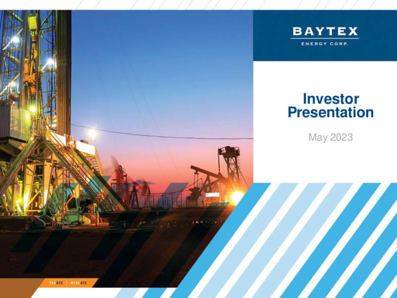 1Q 2023 Earnings Presentation – Baytex Energy Corp. – slide 1