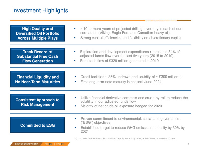 June 2020 Investor Presentation – Baytex Energy Corp. – slide 2