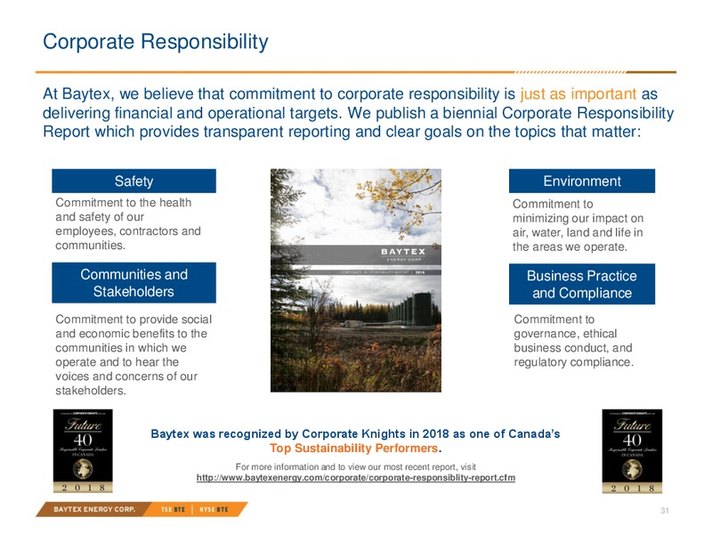 July 2019 Investor Presentation – Baytex Energy Corp. – slide 28