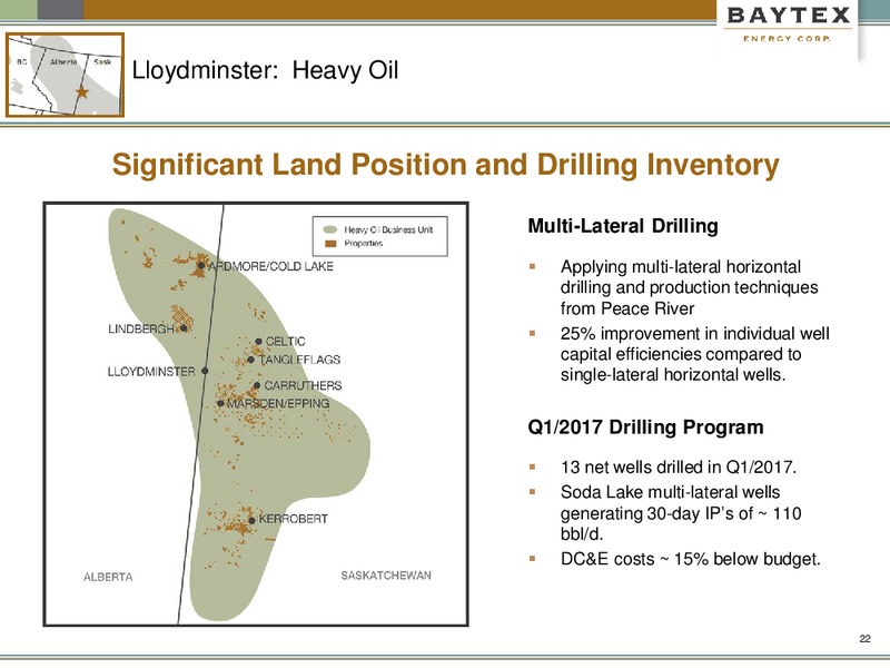 July 2017 Investor Presentation – Baytex Energy Corp. – slide 19