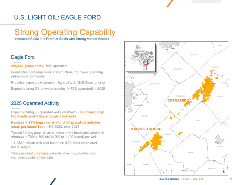 AUGUST 2025 INVESTOR PRESENTATION – Baytex Energy Corp. – slide 14