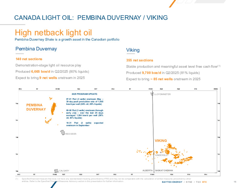 AUGUST 2025 INVESTOR PRESENTATION – Baytex Energy Corp. – slide 15