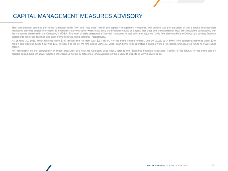 AUGUST 2025 INVESTOR PRESENTATION – Baytex Energy Corp. – slide 25