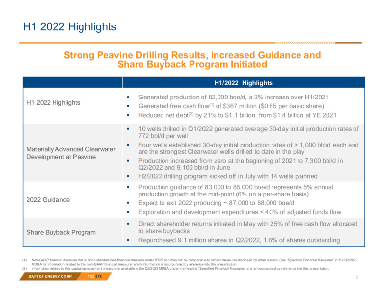 2Q 2022 Earnings Presentation – Baytex Energy Corp. – slide 4