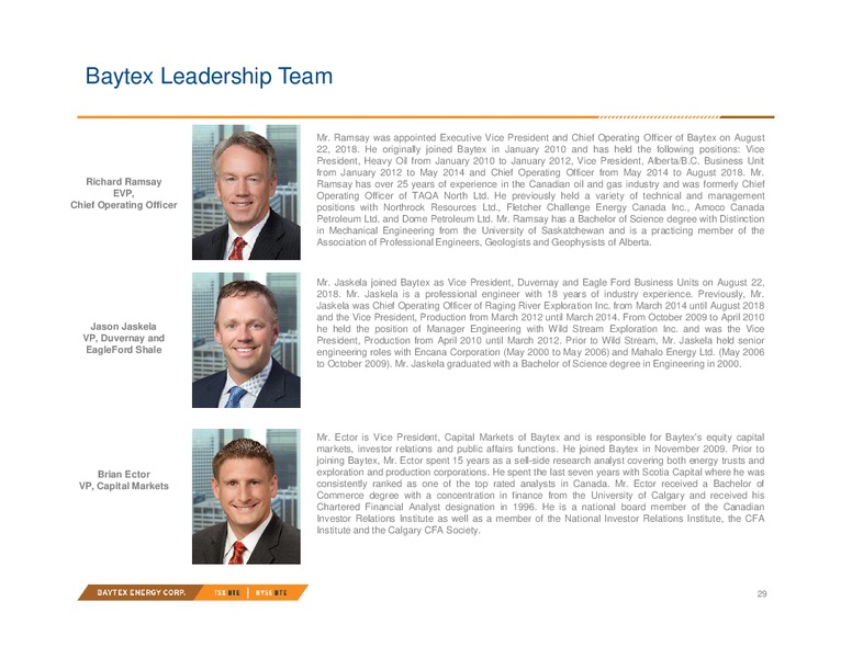 August 2018 Investor Presentation – Baytex Energy Corp. – slide 26