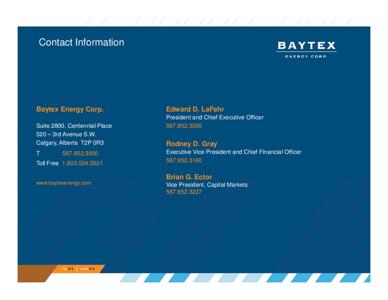 August 2018 Investor Presentation – Baytex Energy Corp. – slide 31