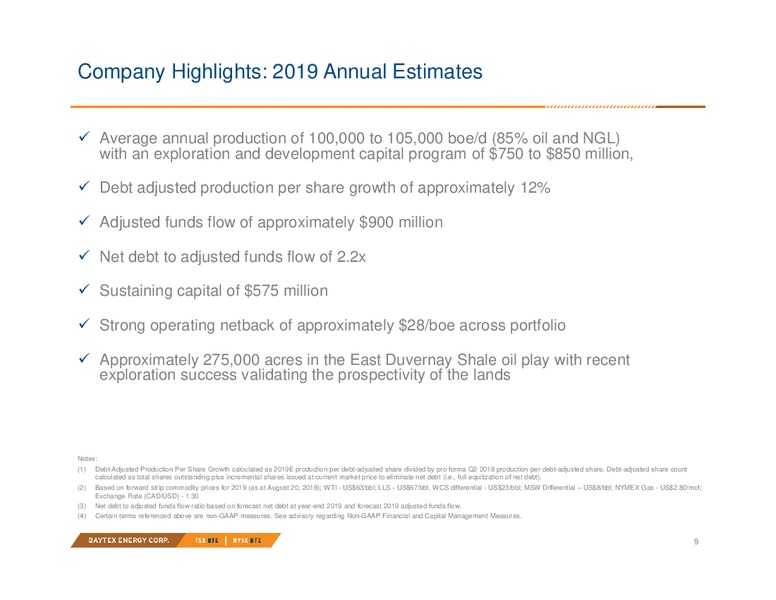 August 2018 Investor Presentation – Baytex Energy Corp. – slide 6