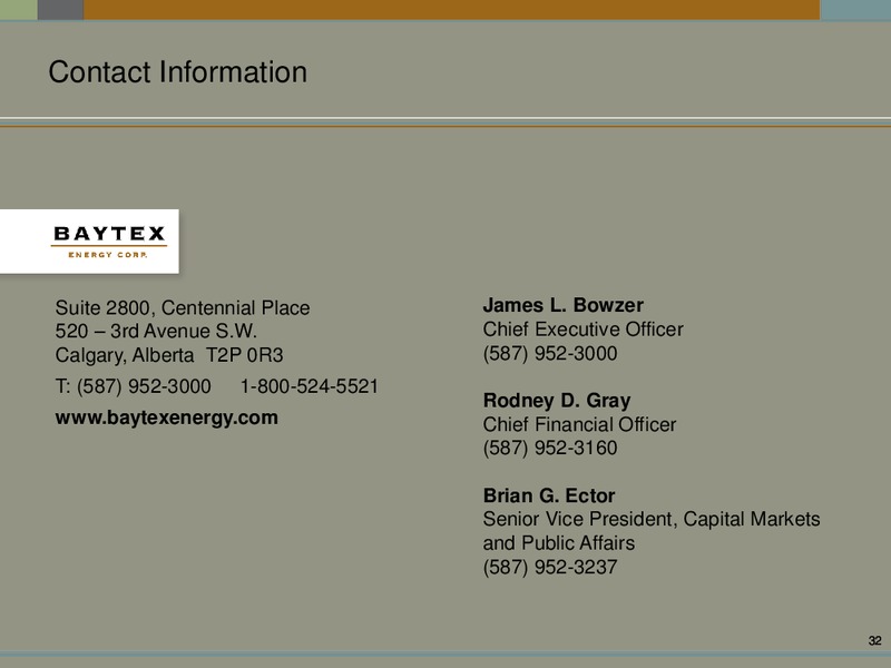 August 2016 Corporate Presentation – Baytex Energy Corp. – slide 29
