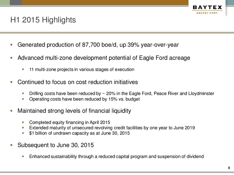 Barclays Capital CEO Energy Power Conference – Baytex Energy Corp. – slide 5