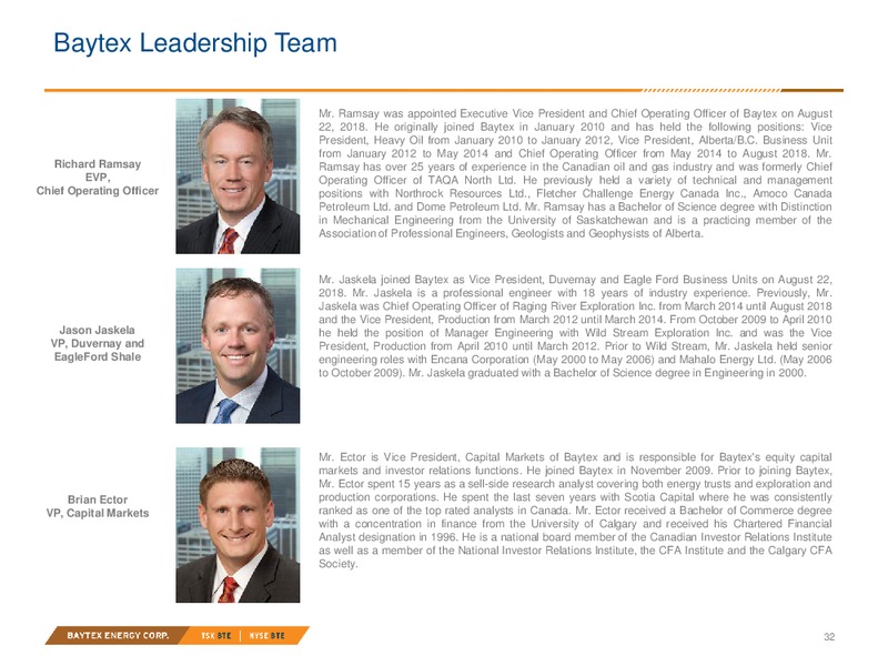 October 2018 Investor Presentation – Baytex Energy Corp. – slide 29