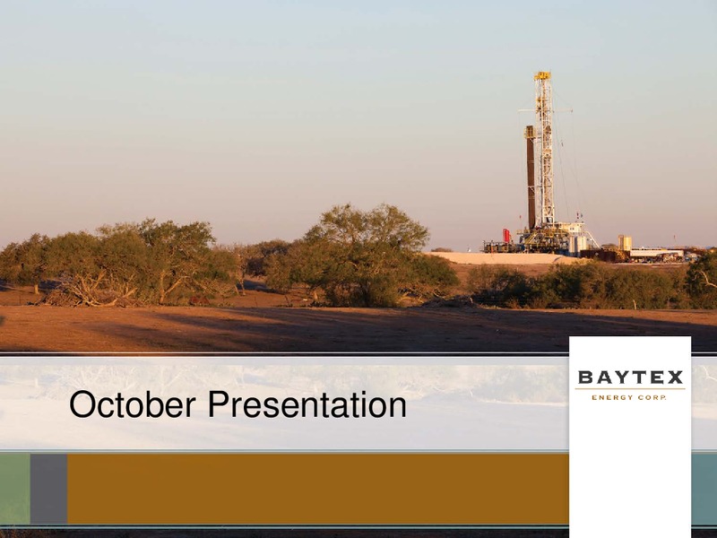 October 2017 Corporate Presentation – Baytex Energy Corp. – slide 1