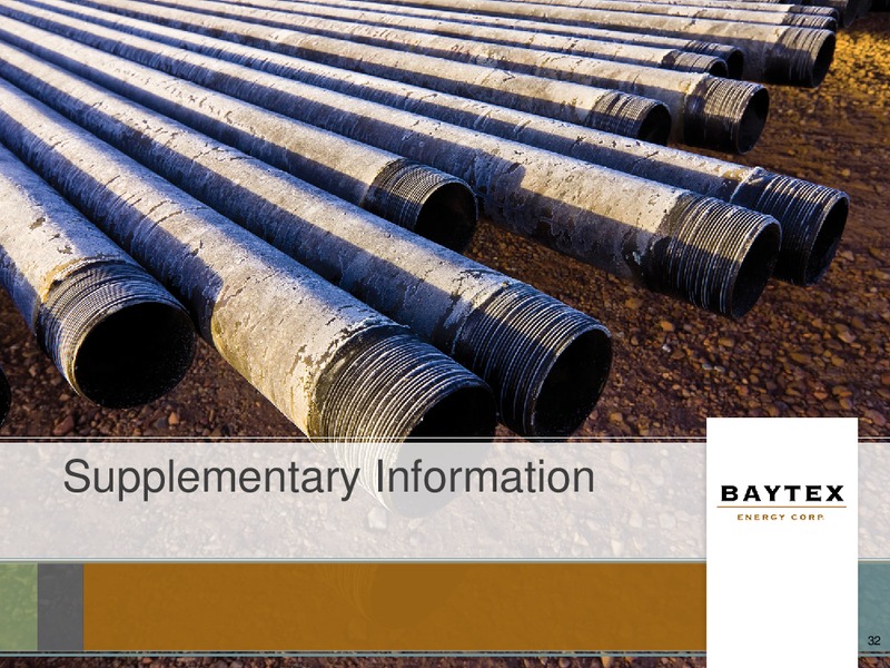 November 2015 Investor Presentation – Baytex Energy Corp. – slide 29