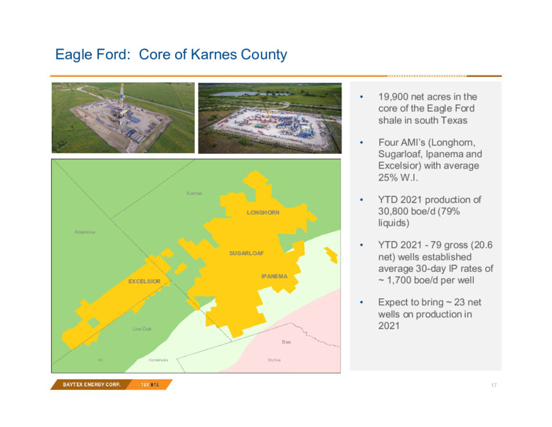 3Q 2021 Investor Presentation – Baytex Energy Corp. – slide 14