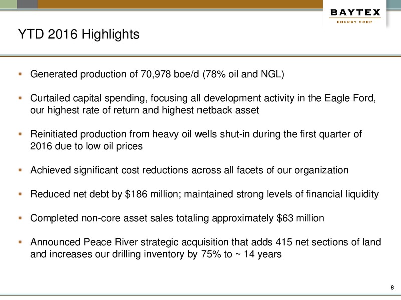 December 2016 Presentation – Baytex Energy Corp. – slide 5