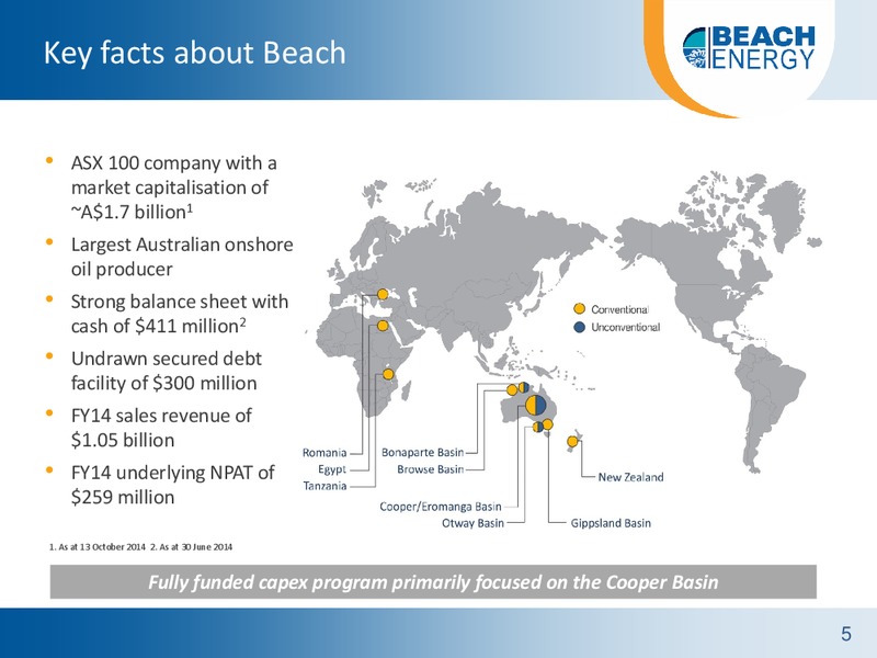 Citi Australian Investment Conference – Beach Energy Limited – slide 4