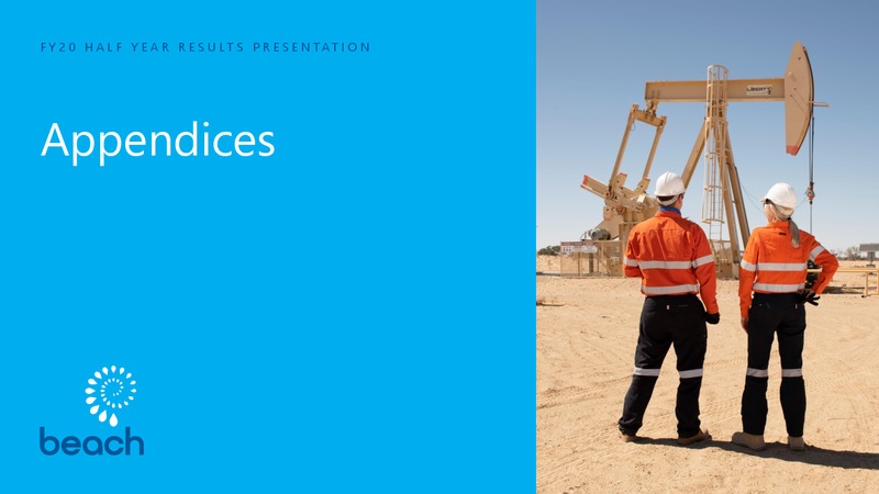 FY20 Half Year Results Presentation – Beach Energy Limited – slide 33