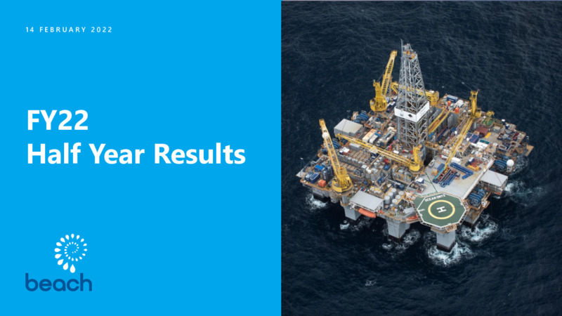 FY22 Update Presentation – Beach Energy Limited – slide 1