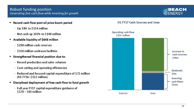 2017 FY Half Year Results – Beach Energy Limited – slide 14