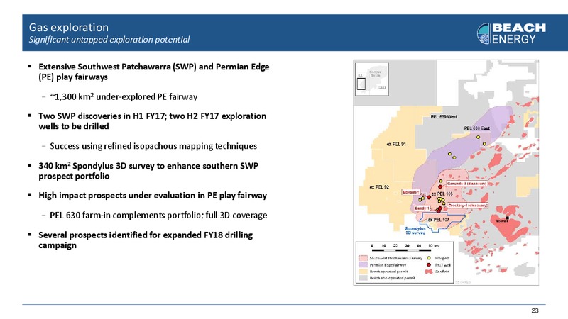 2017 FY Half Year Results – Beach Energy Limited – slide 22