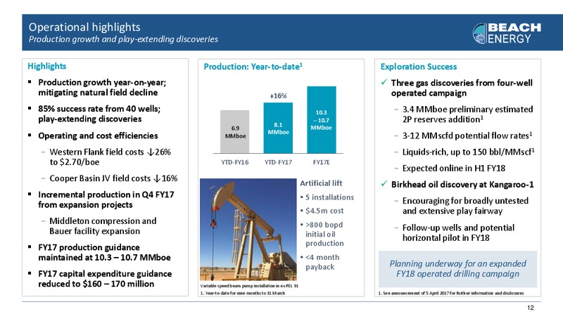 May 2017 Macquarie Australia Conference – Beach Energy Limited – slide 11