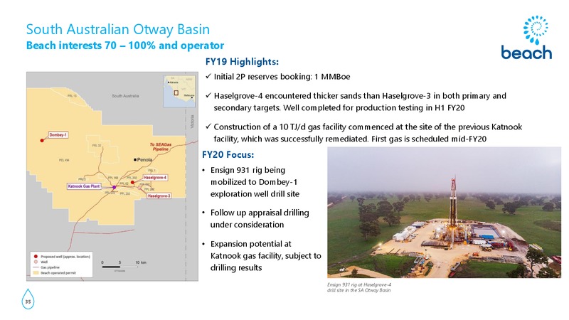 FY 2019 Earnings Presentation – Beach Energy Limited – slide 34