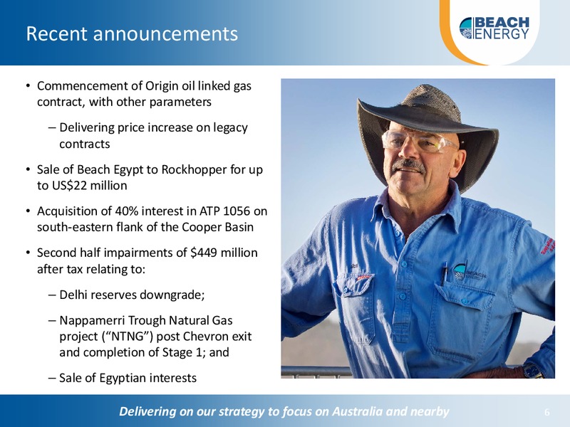 August 2015 Investor Presentation – Beach Energy Limited – slide 5
