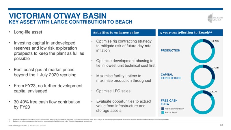 2018 Asia Roadshow Presentation – Beach Energy Limited – slide 52