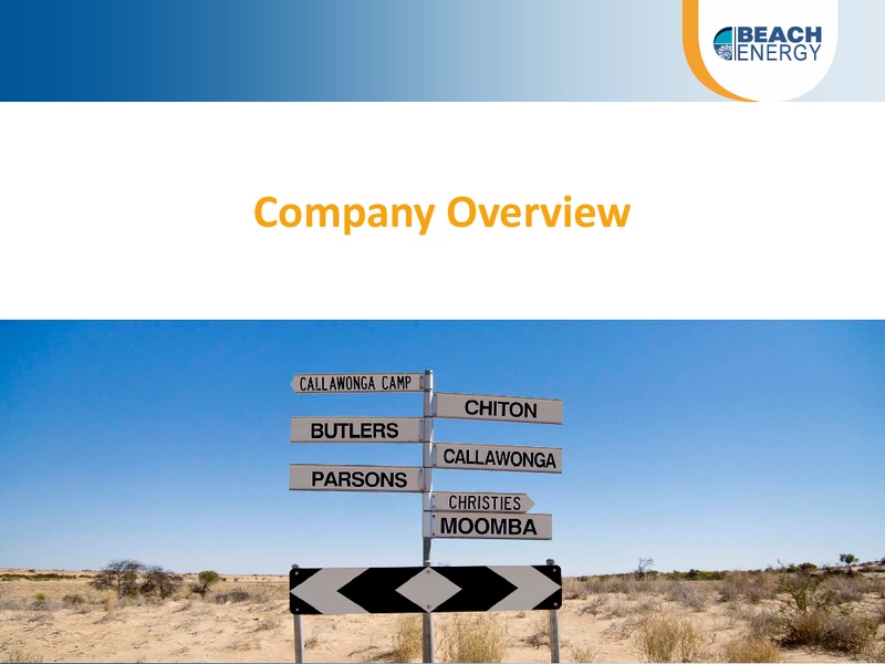 Citi Australian and New Zealand Investor Conference – Beach Energy Limited – slide 3