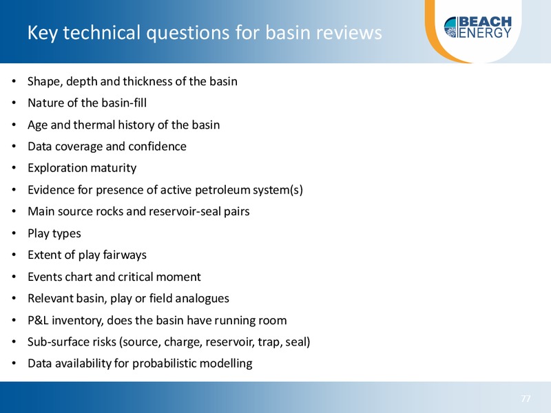 Investor Day November 2015 – Beach Energy Limited – slide 76