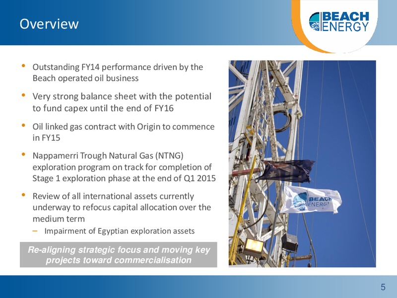 2014 Earnings Call – Beach Energy Limited – slide 4