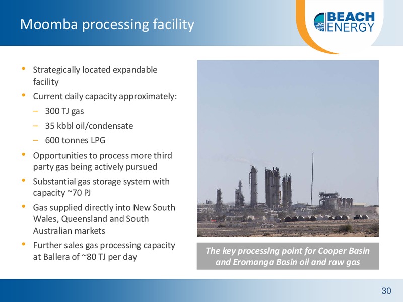 Citis 6th Annual Australian Investment Conference – Beach Energy Limited – slide 29