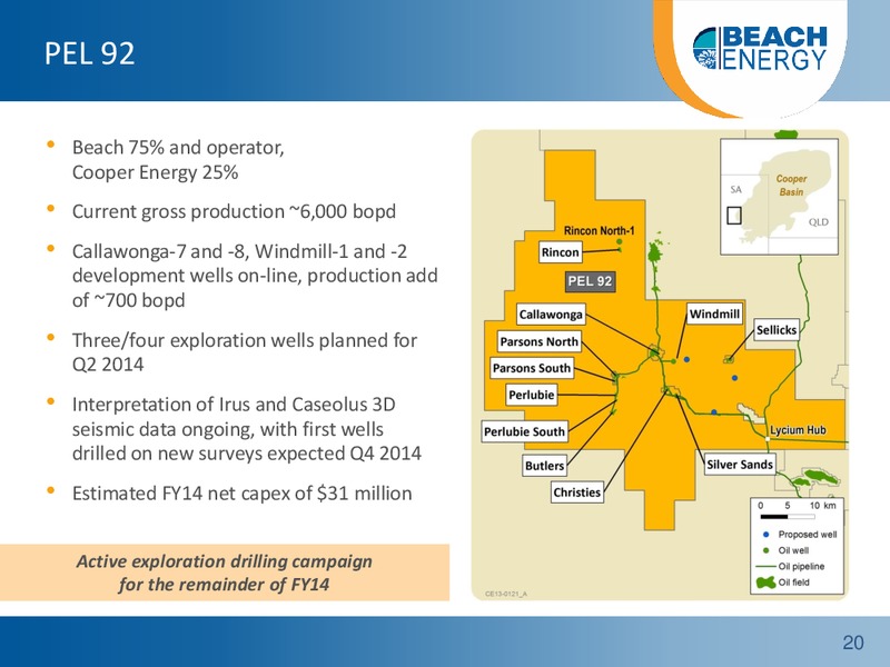 Non Deal Roadshow Presentation – Beach Energy Limited – slide 19