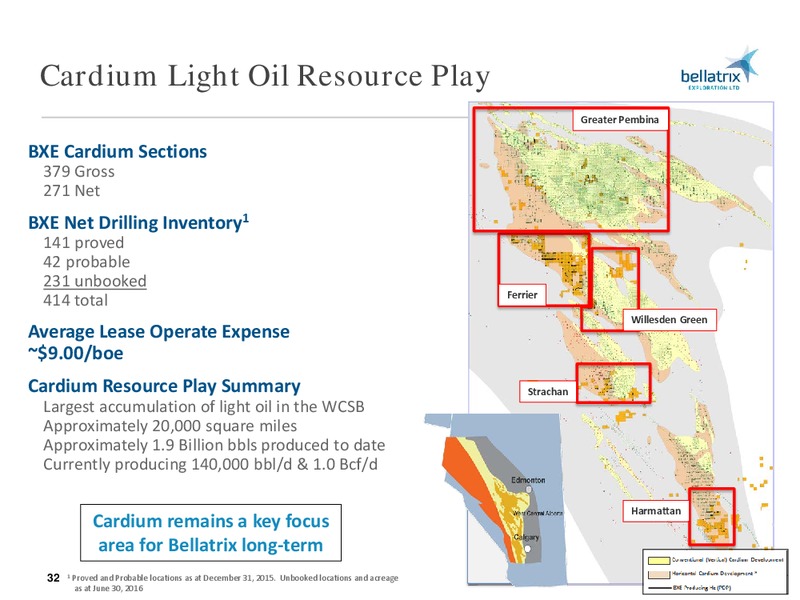 August 2016 Corporate Presentation – Bellatrix Exploration Ltd. – slide 31