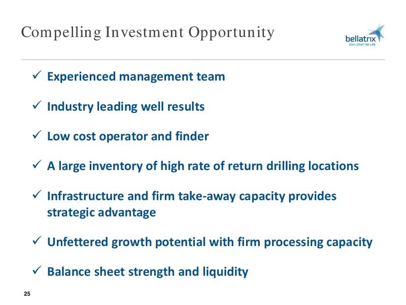 November 2015 Corporate Presentation – Bellatrix Exploration Ltd. – slide 24