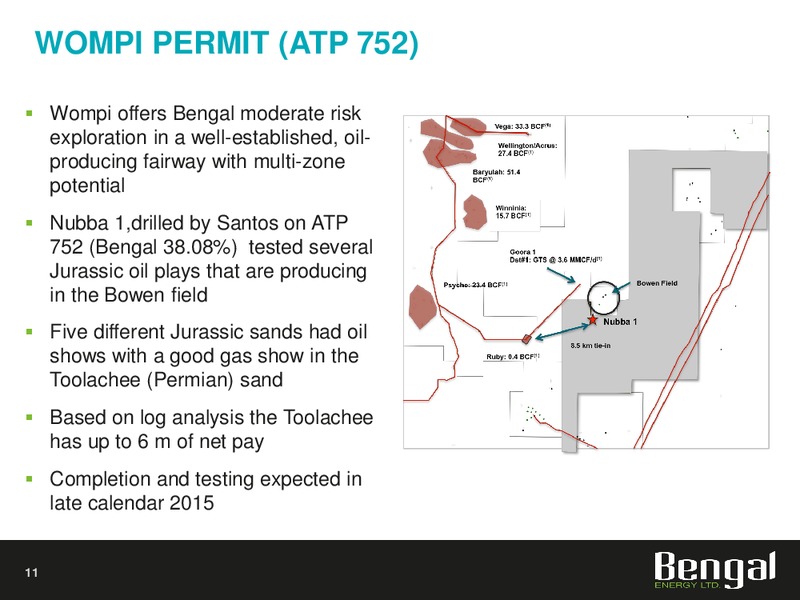 April 2015 Investor Presentation – Bengal Petroleum Usa Llc – slide 9