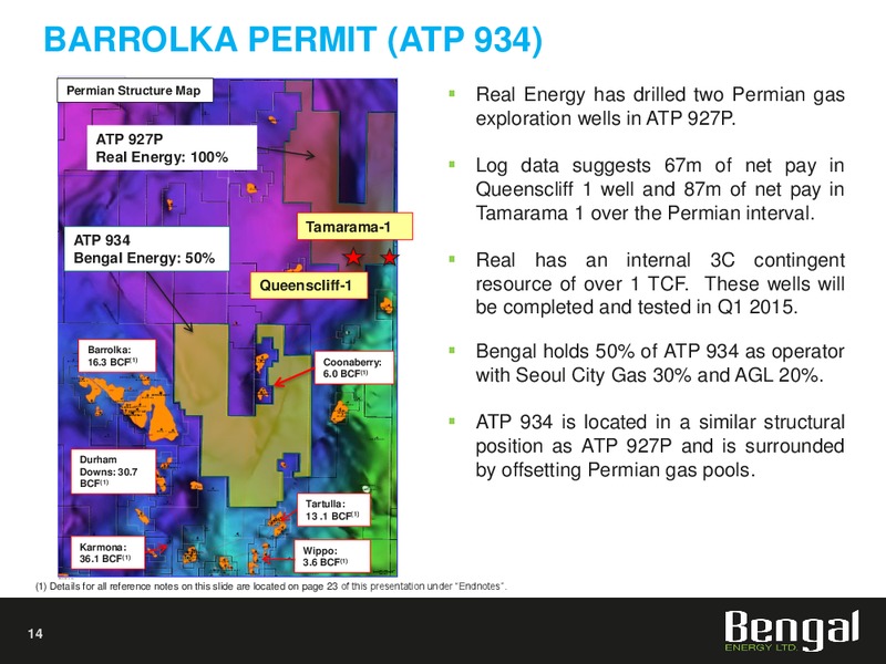 April 2015 Investor Presentation – Bengal Petroleum Usa Llc – slide 12