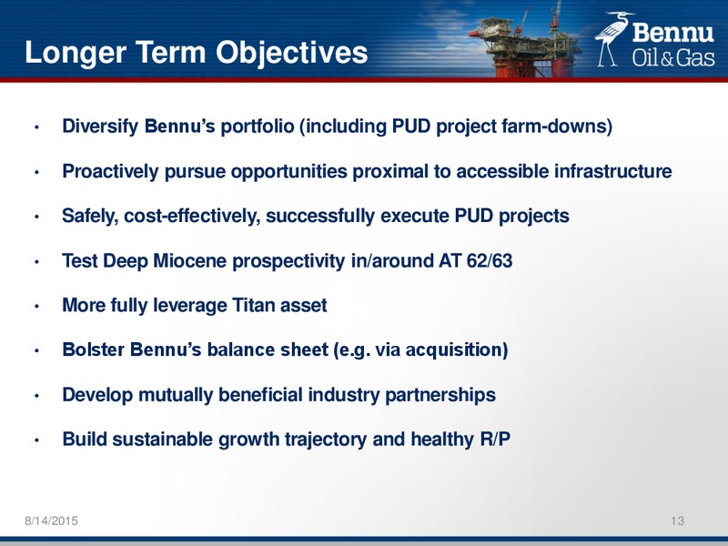 EnerCom 2015 Conference – Bennu Oil and Gas Llc – slide 12