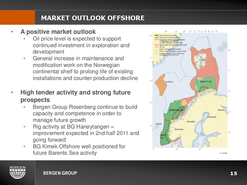 Q4 2010 EARNINGS CALL – Bergen Group – slide 14