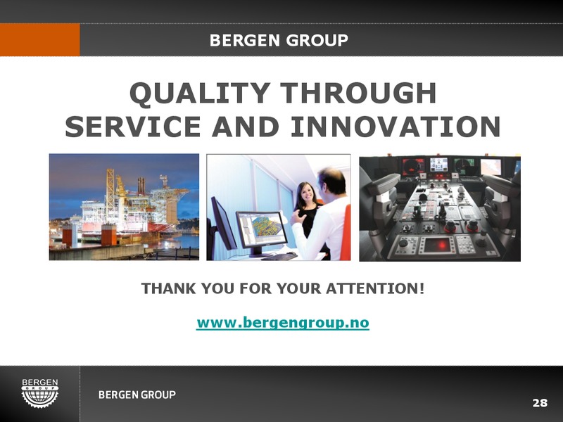 Q1 2012 EARNINGS CALL – Bergen Group – slide 27