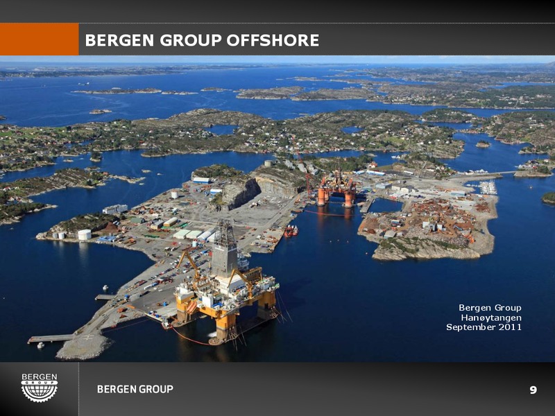 Q3 2011 EARNINGS CALL – Bergen Group – slide 8